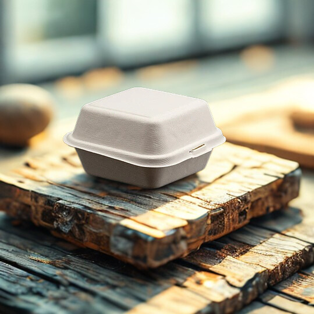 ENVASE HAMBURGUESA 6X6 BIODEGRADABLE 1