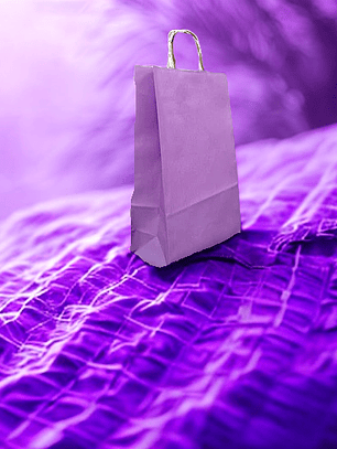 BOLSA DE PAPEL KRAFT VIOLETA 30X12X41 