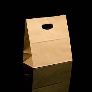 BOLSA KRAFT 27X14,5X28 MANILLA RIÑON (S)