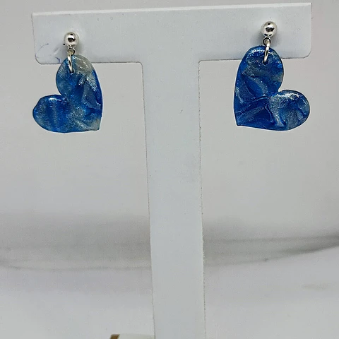 Mini corazones azul