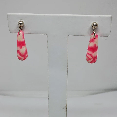 Mini aros rosa fuerte
