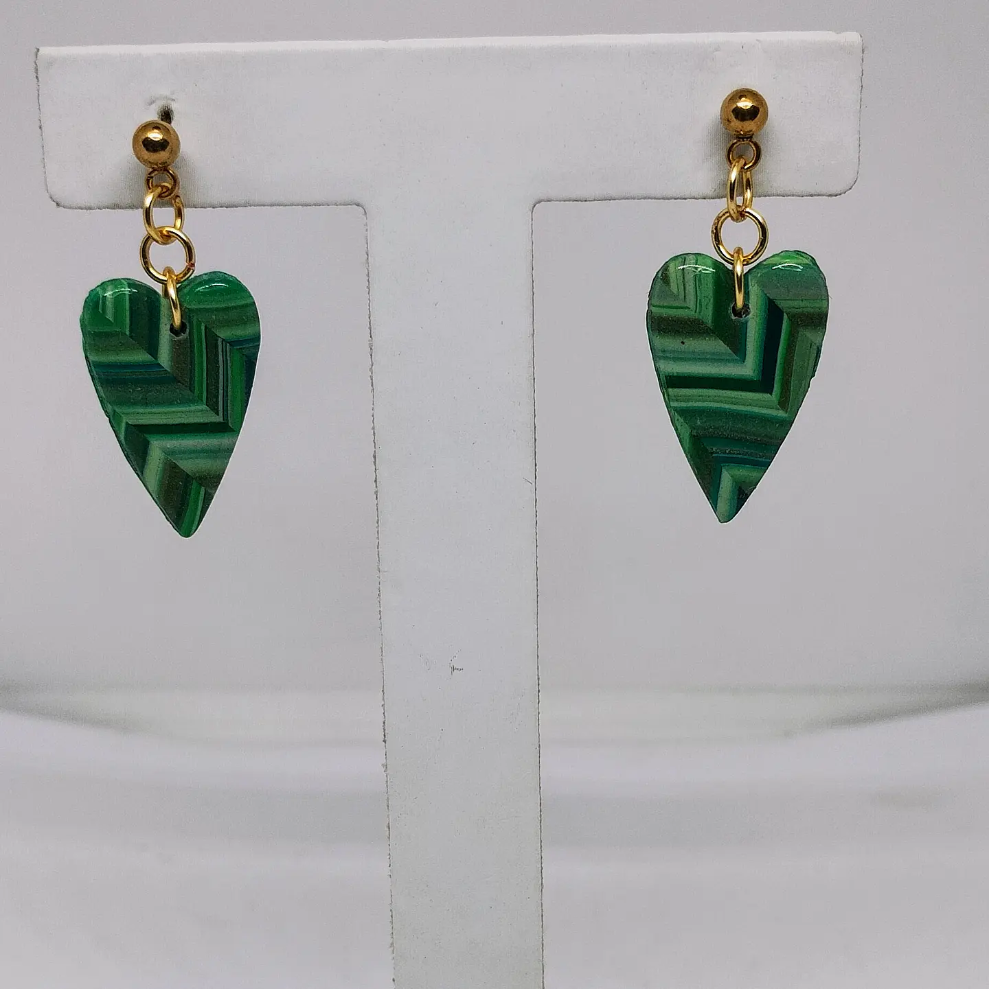 Mini corazones verde 1