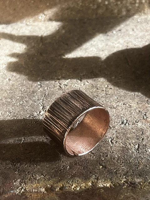 Anillo de cobre ajustable