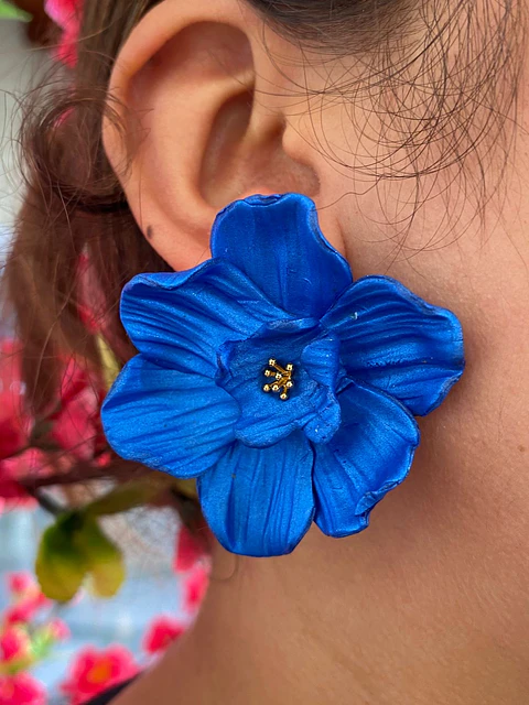 Maxi aros flores de arcilla polimerica 