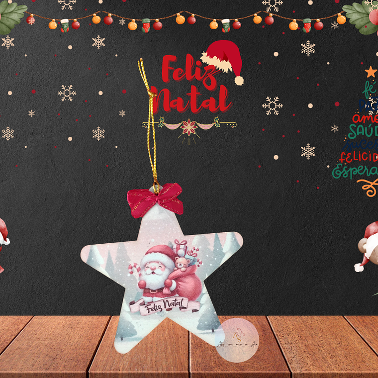 Estrela Natal Colorida 1