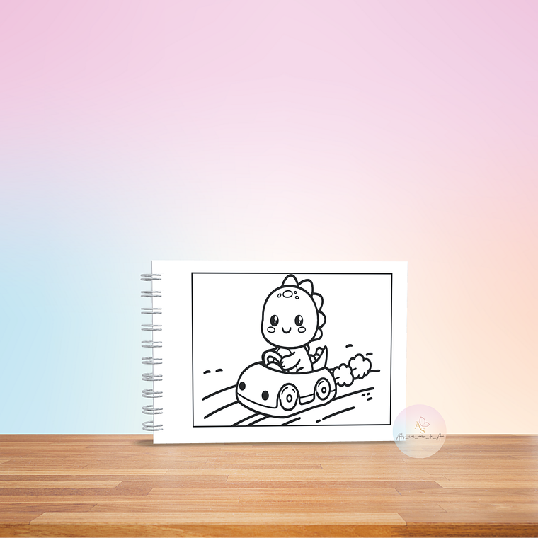 Livro de Colorir - Dinossauro 2