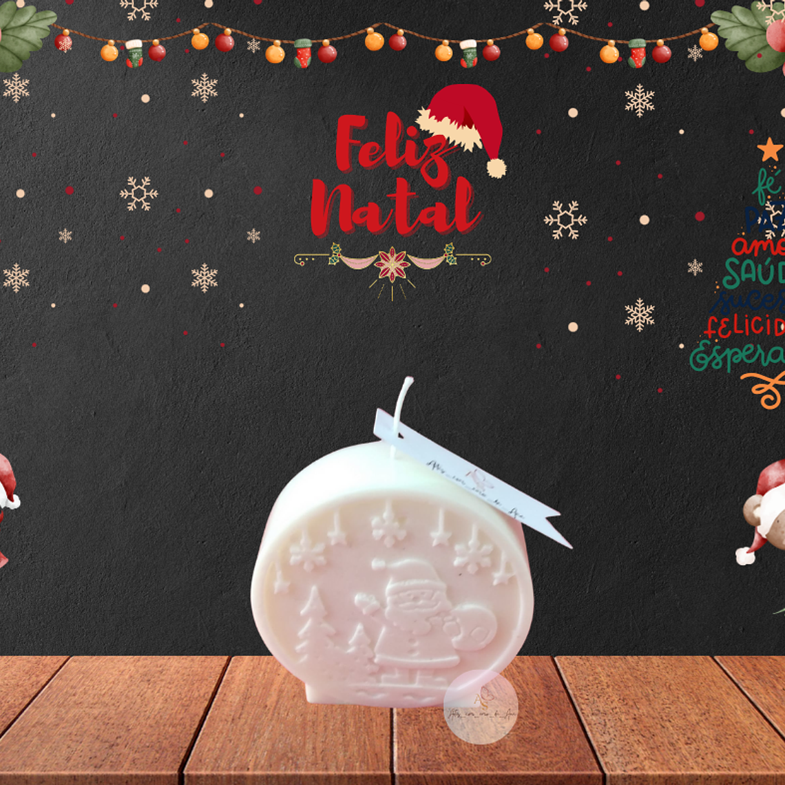 Velas de Natal - Pai Natal 2 1