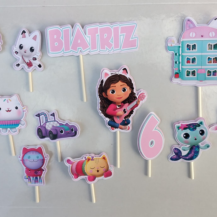 Topo de Bolo - A casa Mágica da Gabby 1