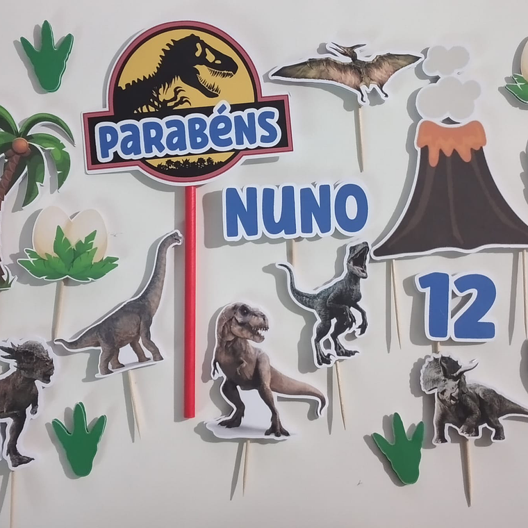 Topo de Bolo - Dinossauros 1