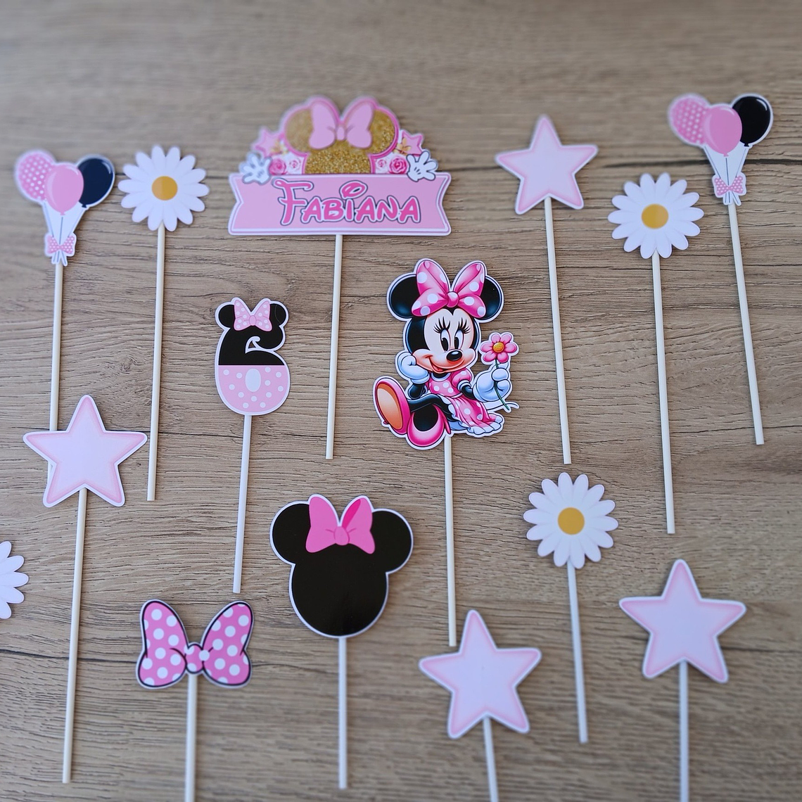 Topo de Bolo - Minnie Rosa 2 1