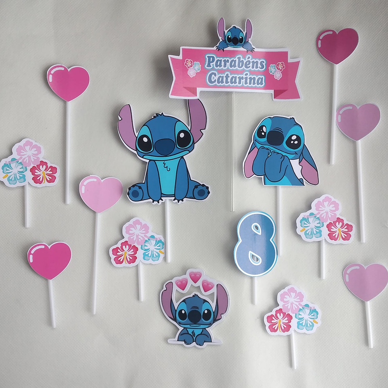 Topo de Bolo - Stitch 1