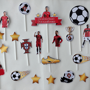 Topo de Bolo - Cristiano Ronaldo - Portugal