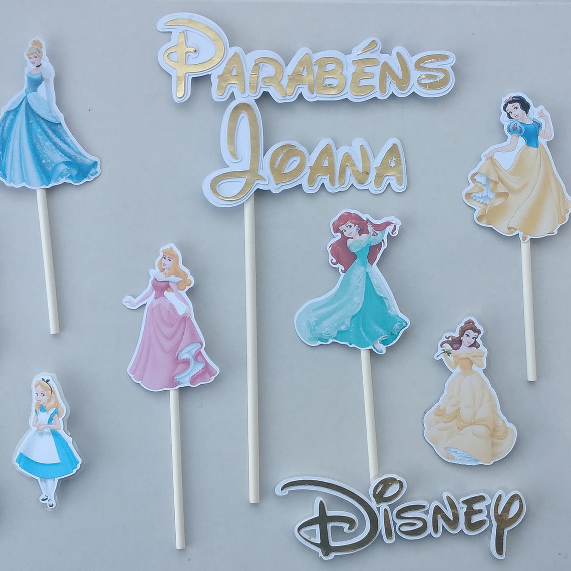 Topo de Bolo - Princesas 1