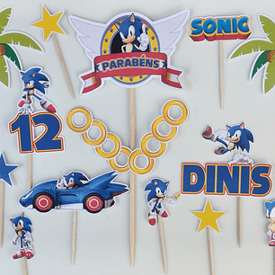 Topo de Bolo - Sonic