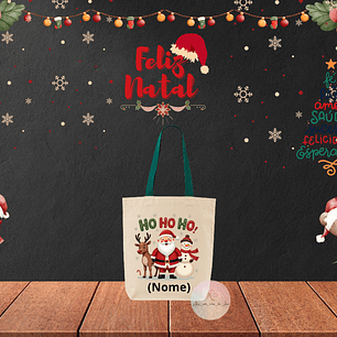 Saco Personalizado Pai Natal e amigos