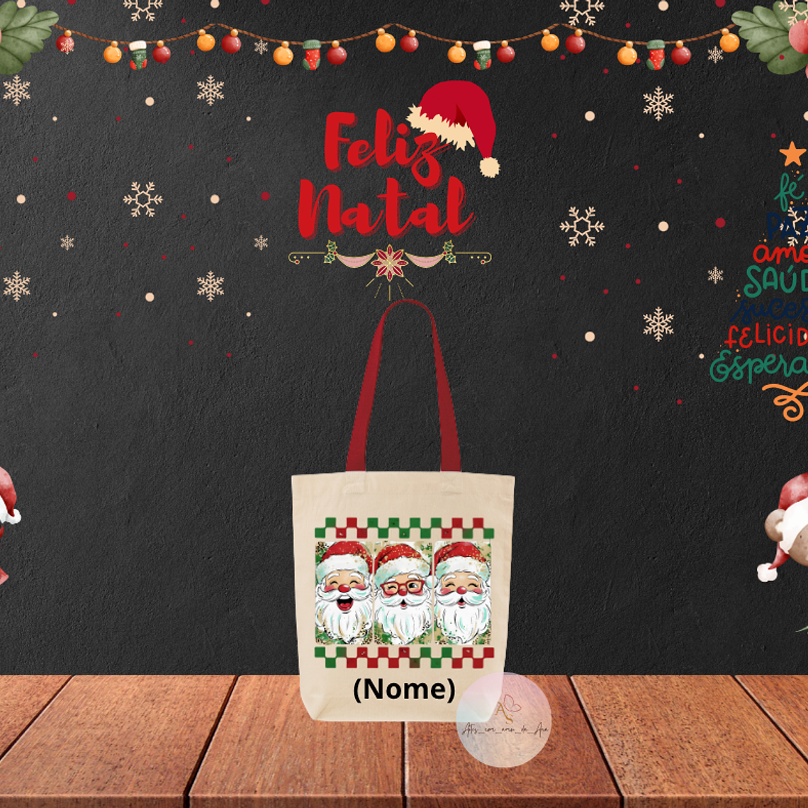 Saco Personalizado Pai Natal 1