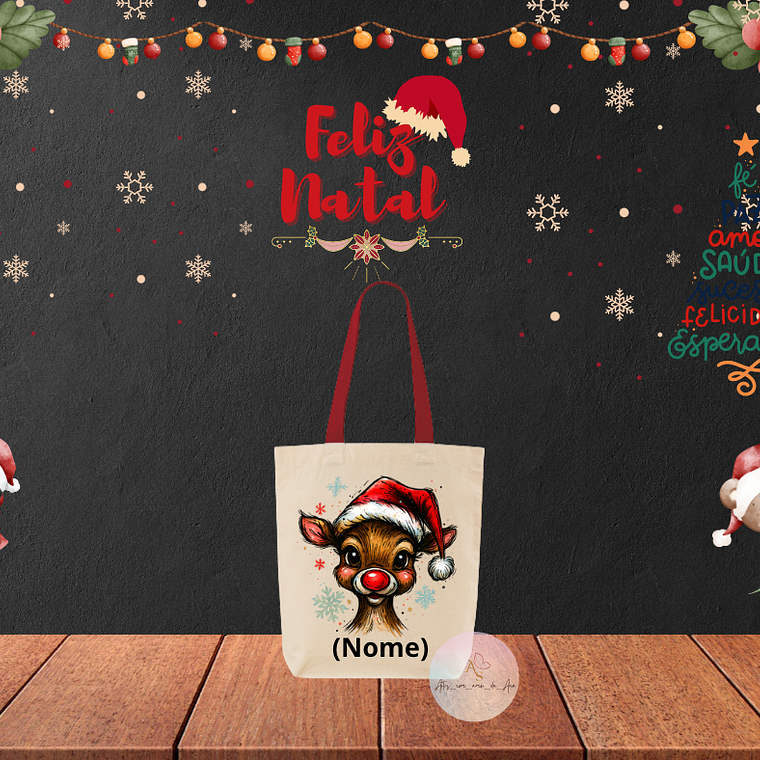 Saco Personalizado rena fofinha 2 1