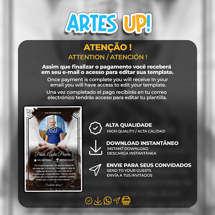 Santinho Missa de Sétimo Dia com foto 2