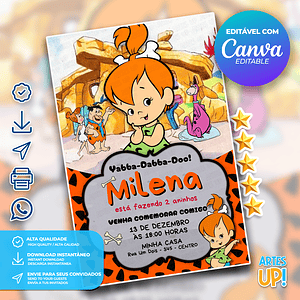 Pedrita, Invitación de cumpleaños de Los Picapiedra