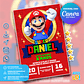 Convite de Aniversário Super Mario Bros - Thumbnail 1