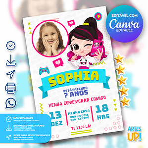 Luluca Birthday Invitation with Photo