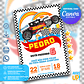 Convite de Aniversário Hot Wheels - Thumbnail 1