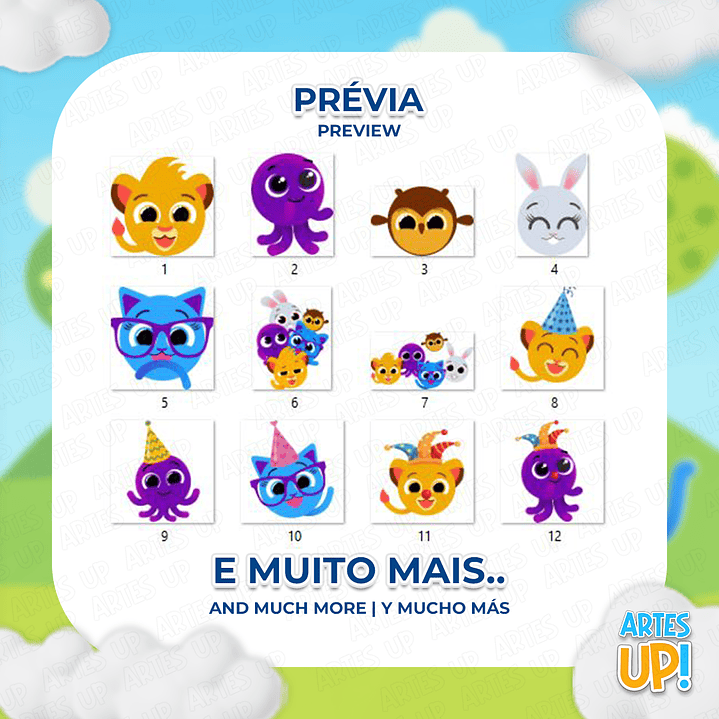 Kit Digital PNG Bolofofos Clipart 2