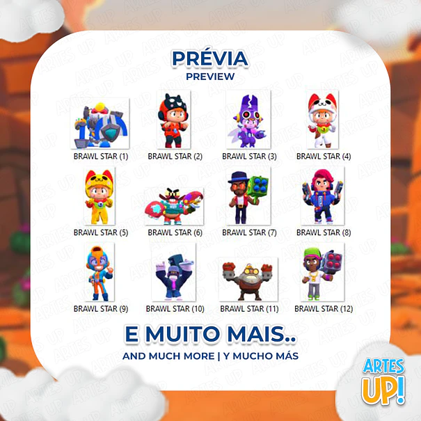 Kit digital PNG Brawl Stars Clipart 2