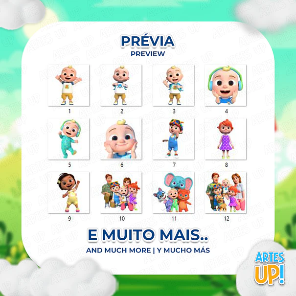 Kit digital PNG Cocomelon Clipart 2