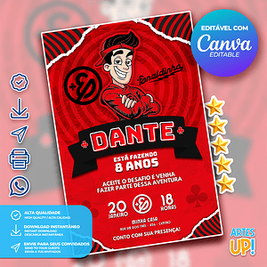 Invitación de cumpleaños de Enaldinho