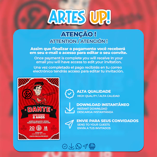 Convite de Aniversário Enaldinho 2