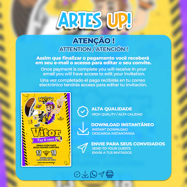 Convite de Aniversário Natan Por Aí  2