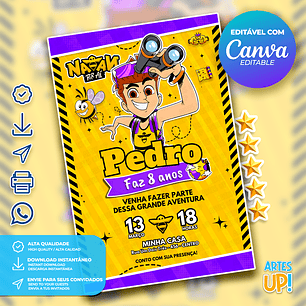 Convite de Aniversário Natan Por Aí