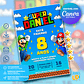 Convite de Aniversário Super Mario Bros - Thumbnail 1