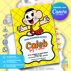 Invitación de cumpleaños de Cascao