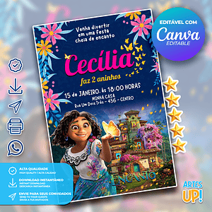 Invitación de cumpleaños Encanto