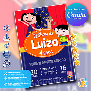 Invitación al show de cumpleaños de Luna