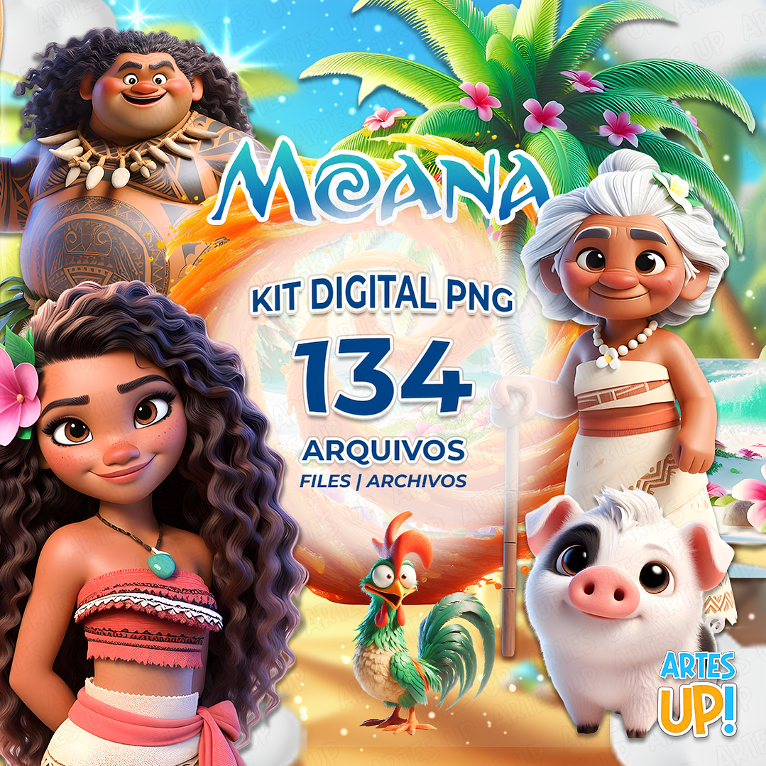 Kit Digital PNG Moana Clipart 1