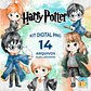 Kit Digital PNG Harry Potter Clipart aquarela - Thumbnail 1