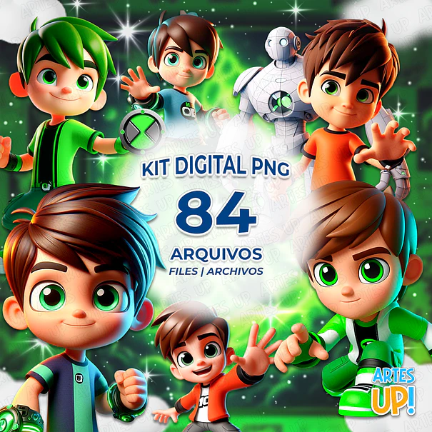 Ben 10 Digital Kit PNG Clipart 1