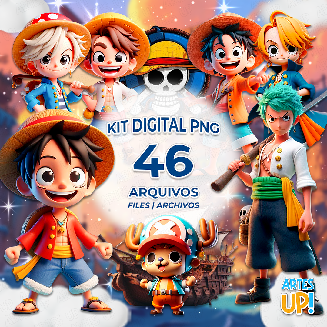 Kit Digital PNG One Piece Clipart 1