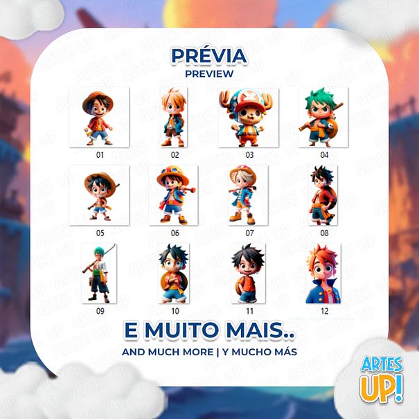 Kit Digital PNG One Piece Clipart 2
