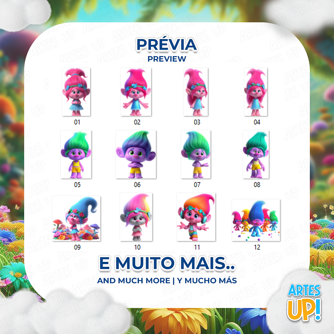 Kit Digital PNG Trolls Clipart 2