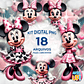 Kit Digital PNG Minnie Mouse Clipart Milk Rosa  - Thumbnail 1