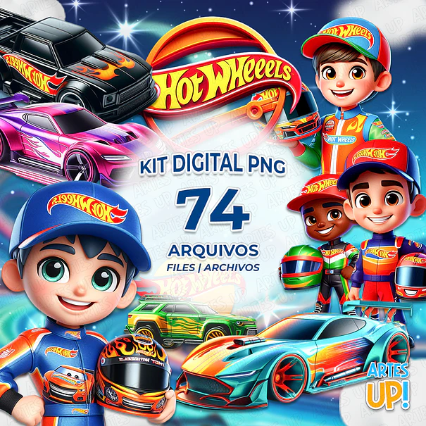 Digital Kit PNG Hot Wheels Clipart 1