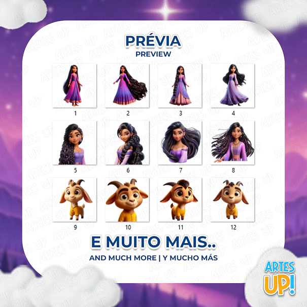 Kit Digital PNG Wish Clipart o Poder dos Desejos  2