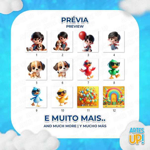 Digital Kit PNG Bento and Toto Clipart 2