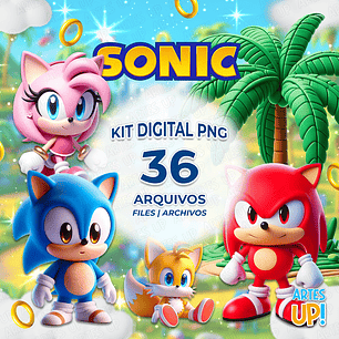 Kit Digital PNG Sonic Clipart Cute Baby