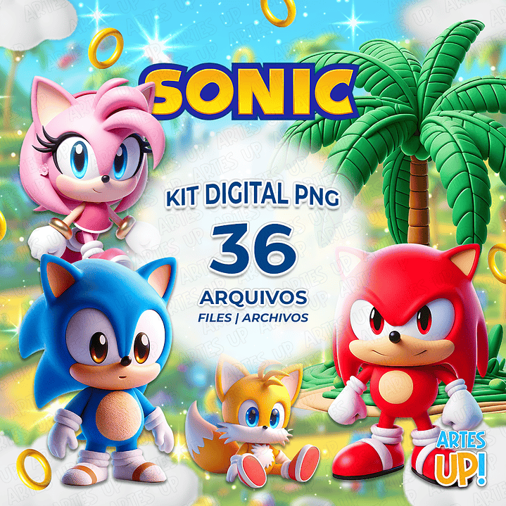 Kit Digital PNG Sonic Clipart Cute Baby 1
