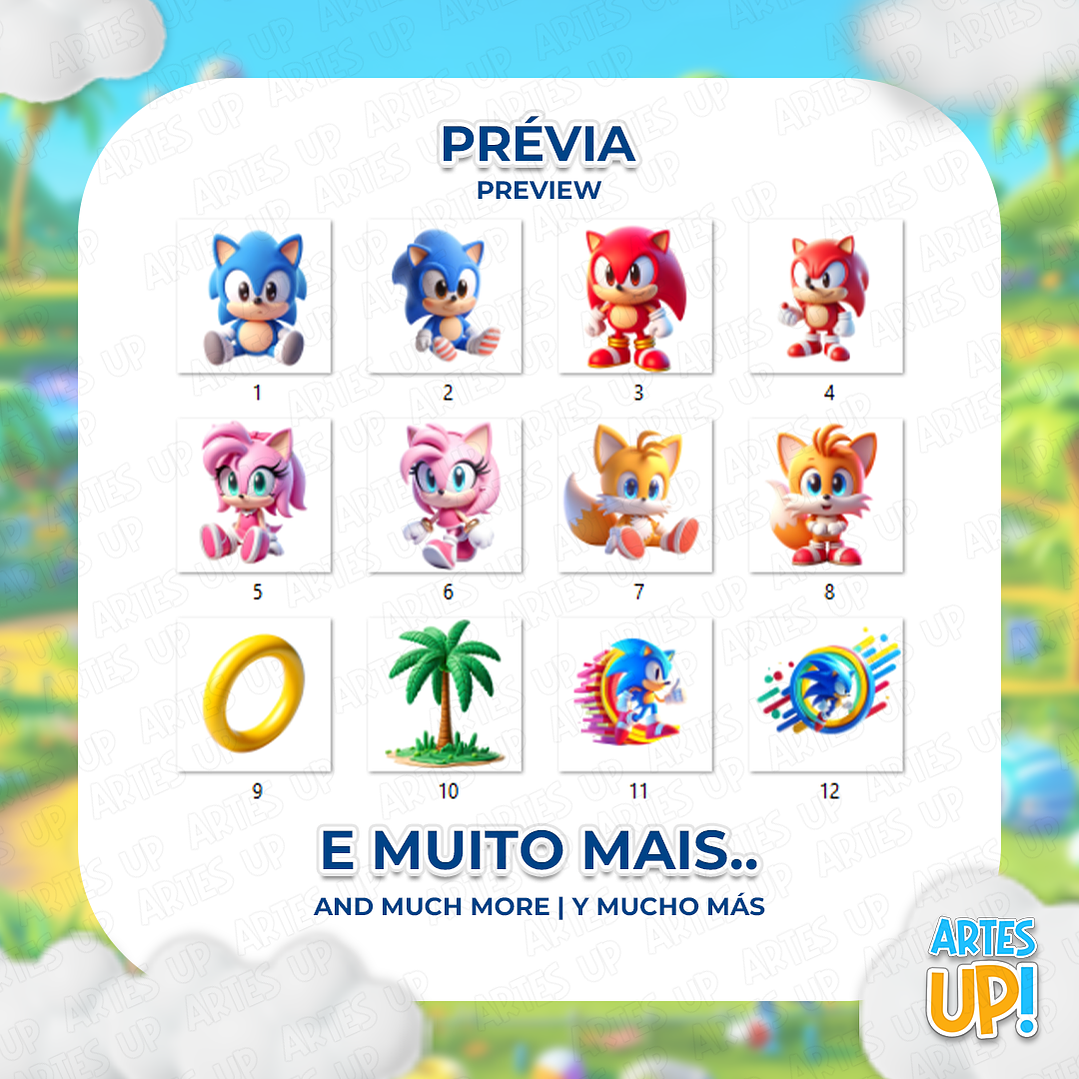 Kit Digital PNG Sonic Clipart Cute Baby 2